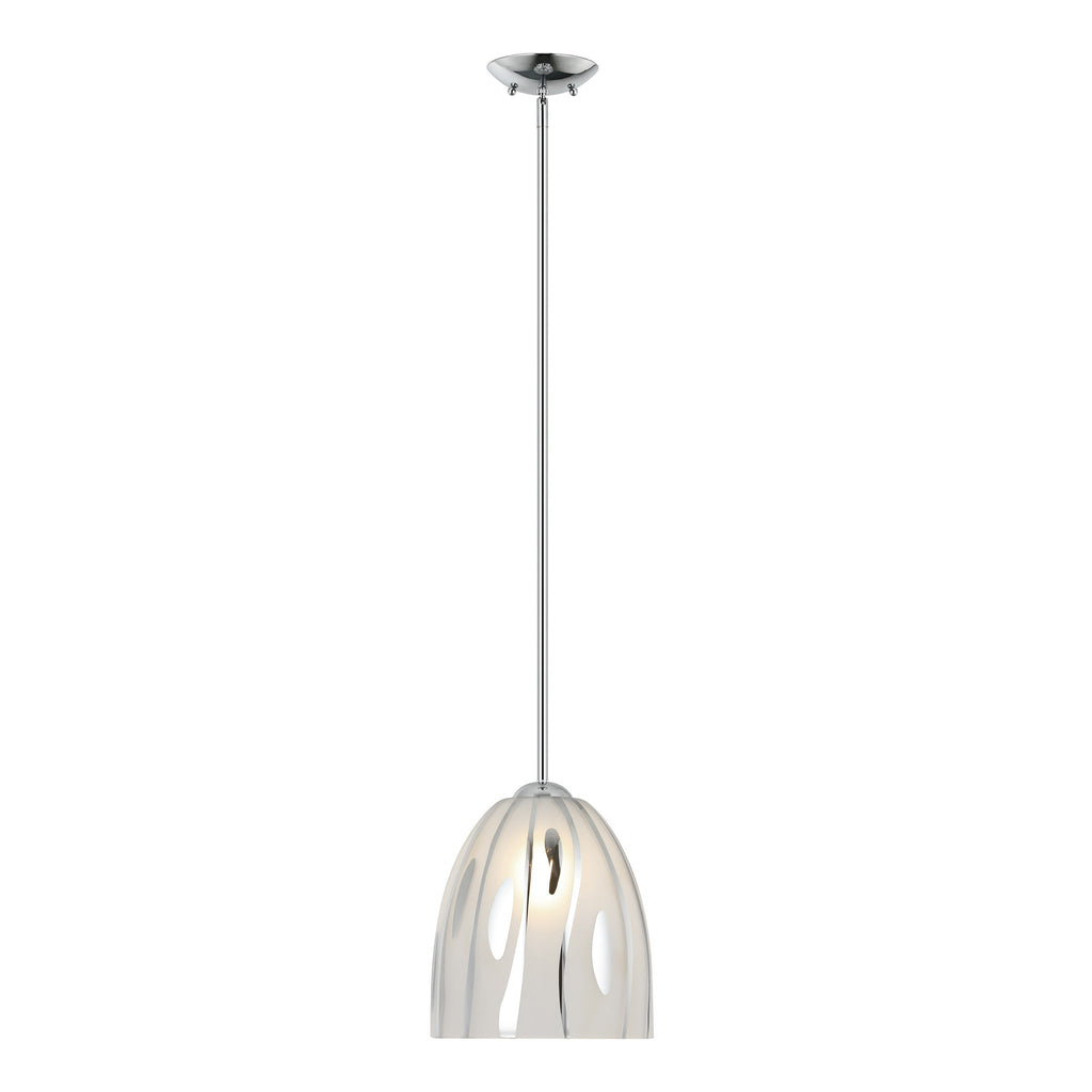 Chroman Empire 1 Light 10 in Bell Pendant - Chrome