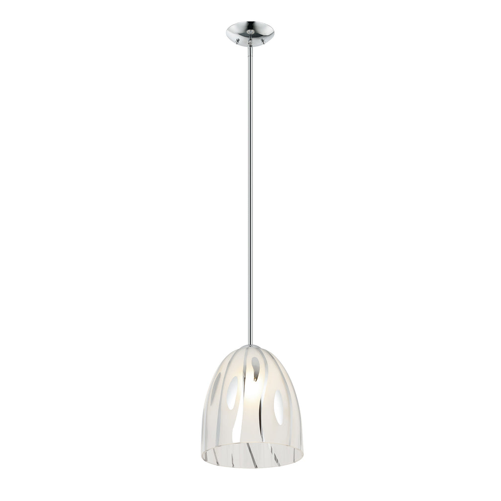 Chroman Empire 1 Light 10 in Bell Pendant - Chrome