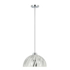 Chroman Empire 1 Light 16 in Dome Pendant - Chrome