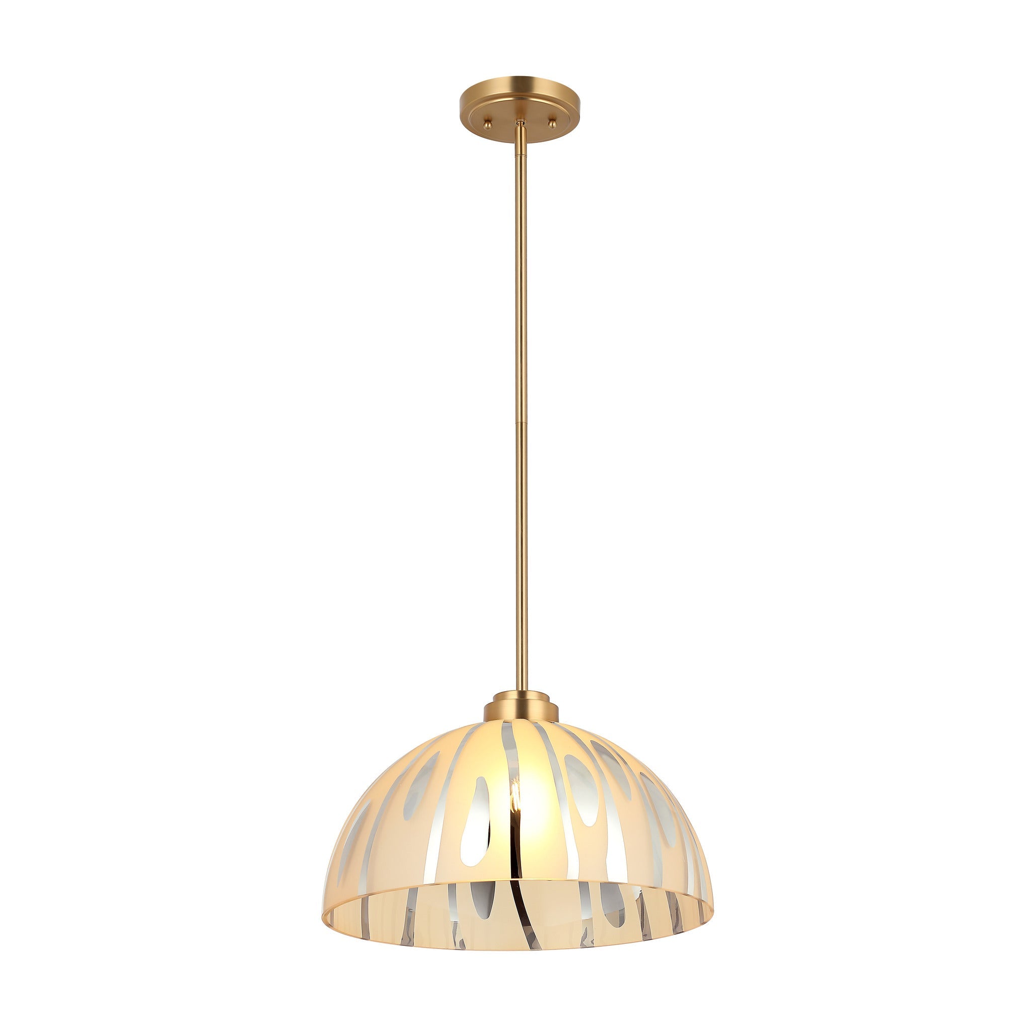 Chroman Empire 1 Light 16 in Dome Pendant - Gold