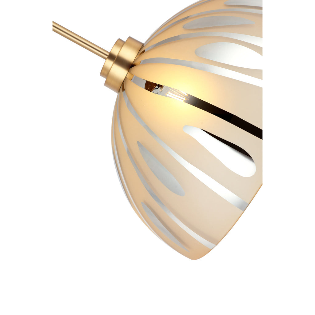 Chroman Empire 1 Light 16 in Dome Pendant - Gold