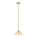 Chroman Empire 1 Light 10 in Dome Pendant - Gold