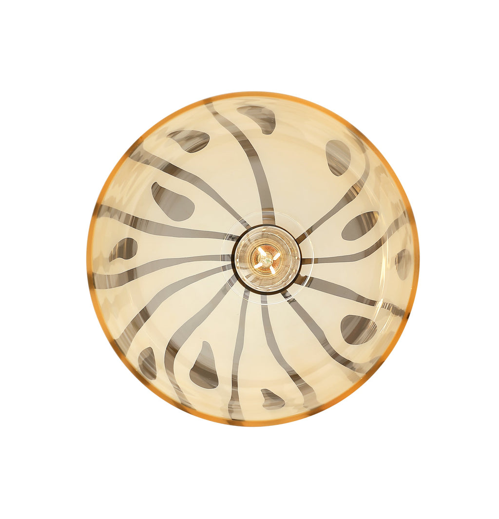 Chroman Empire 1 Light 10 in Bell Pendant - Gold
