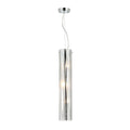 Chroman Empire 3 Light Tall Cylinder Pendant - Chrome