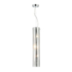 Chroman Empire 3 Light Tall Cylinder Pendant - Chrome