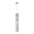 Chroman Empire 3 Light Tall Cylinder Pendant - Chrome