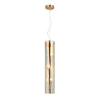 Chroman Empire 3 Light Tall Cylinder Pendant - Gold
