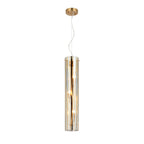 Chroman Empire 3 Light Tall Cylinder Pendant - Gold