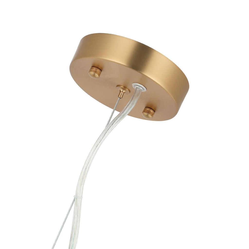 Chroman Empire 3 Light Tall Cylinder Pendant - Gold
