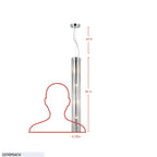 Chroman Empire 4 Light Tall Cylinder Pendant - Chrome