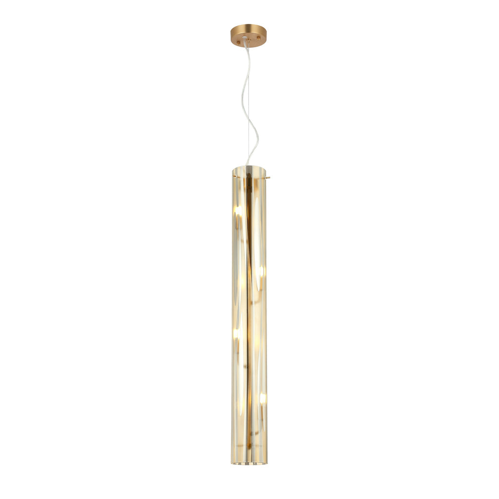 Chroman Empire 4 Light Tall Cylinder Pendant - Gold