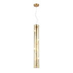 Chroman Empire 4 Light Tall Cylinder Pendant - Gold