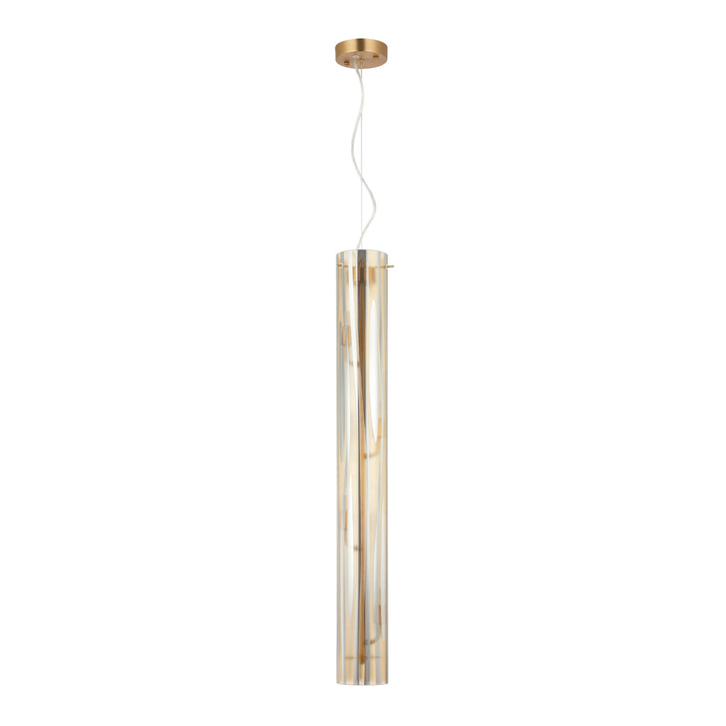 Chroman Empire 4 Light Tall Cylinder Pendant - Gold