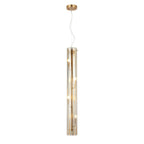 Chroman Empire 4 Light Tall Cylinder Pendant - Gold