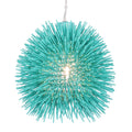 Urchin 1 Light Mini Pendant - Aqua Velvet