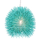 Urchin 1 Light Mini Pendant - Aqua Velvet