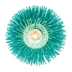Urchin 1 Light Mini Pendant - Aqua Velvet