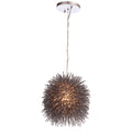 Urchin 1 Light Mini Pendant - Painted Chrome