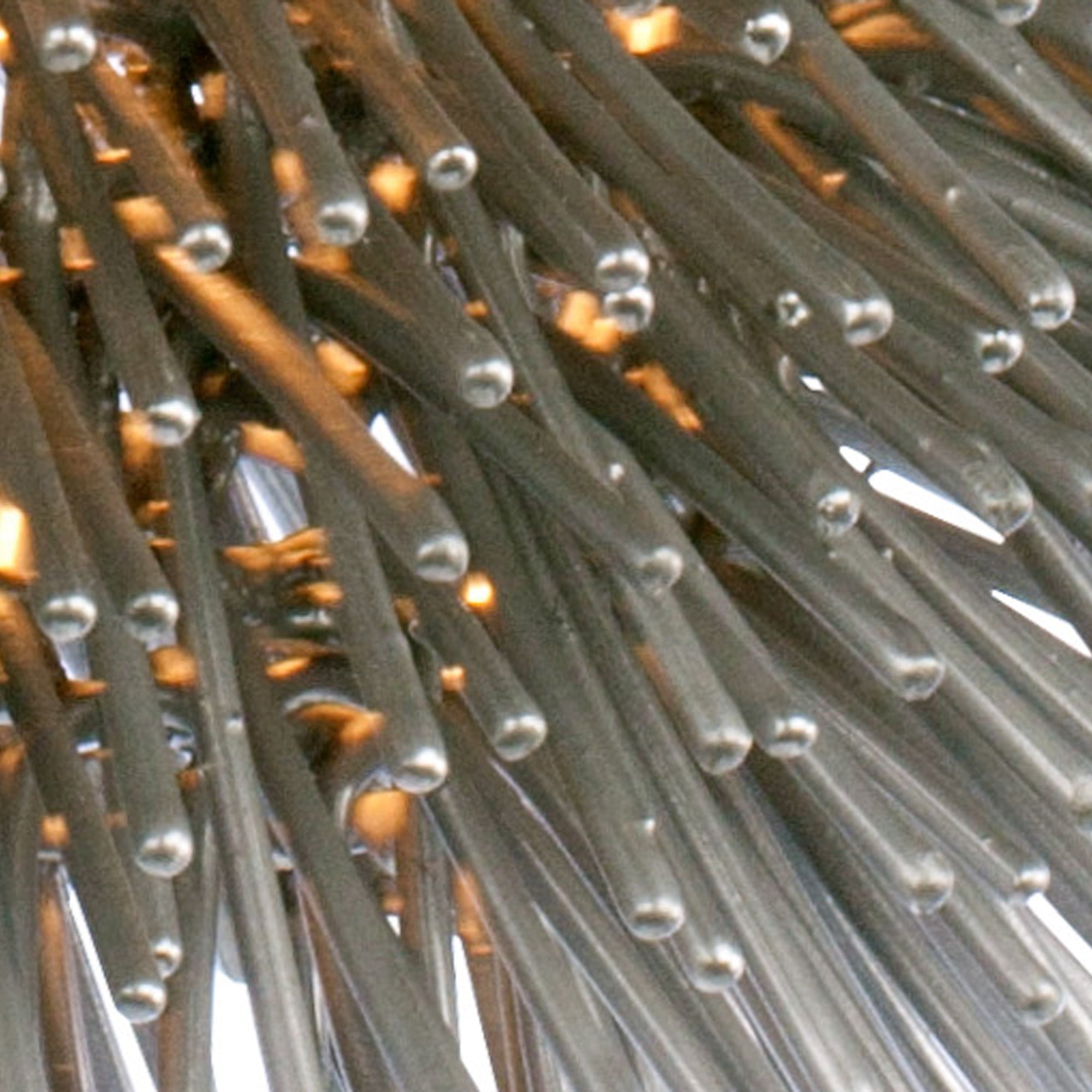 Urchin 1 Light Mini Pendant - Painted Chrome