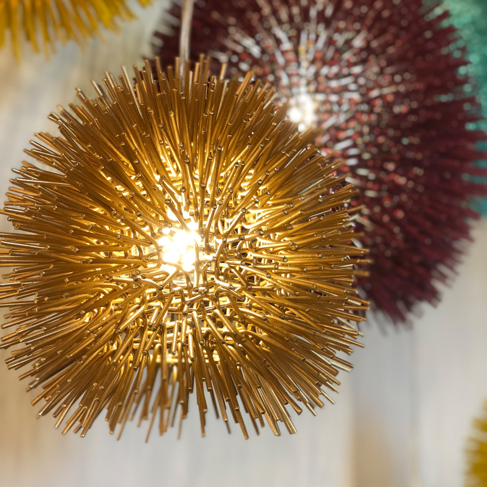 Urchin 1 Light Uber Mini Pendant - Gold