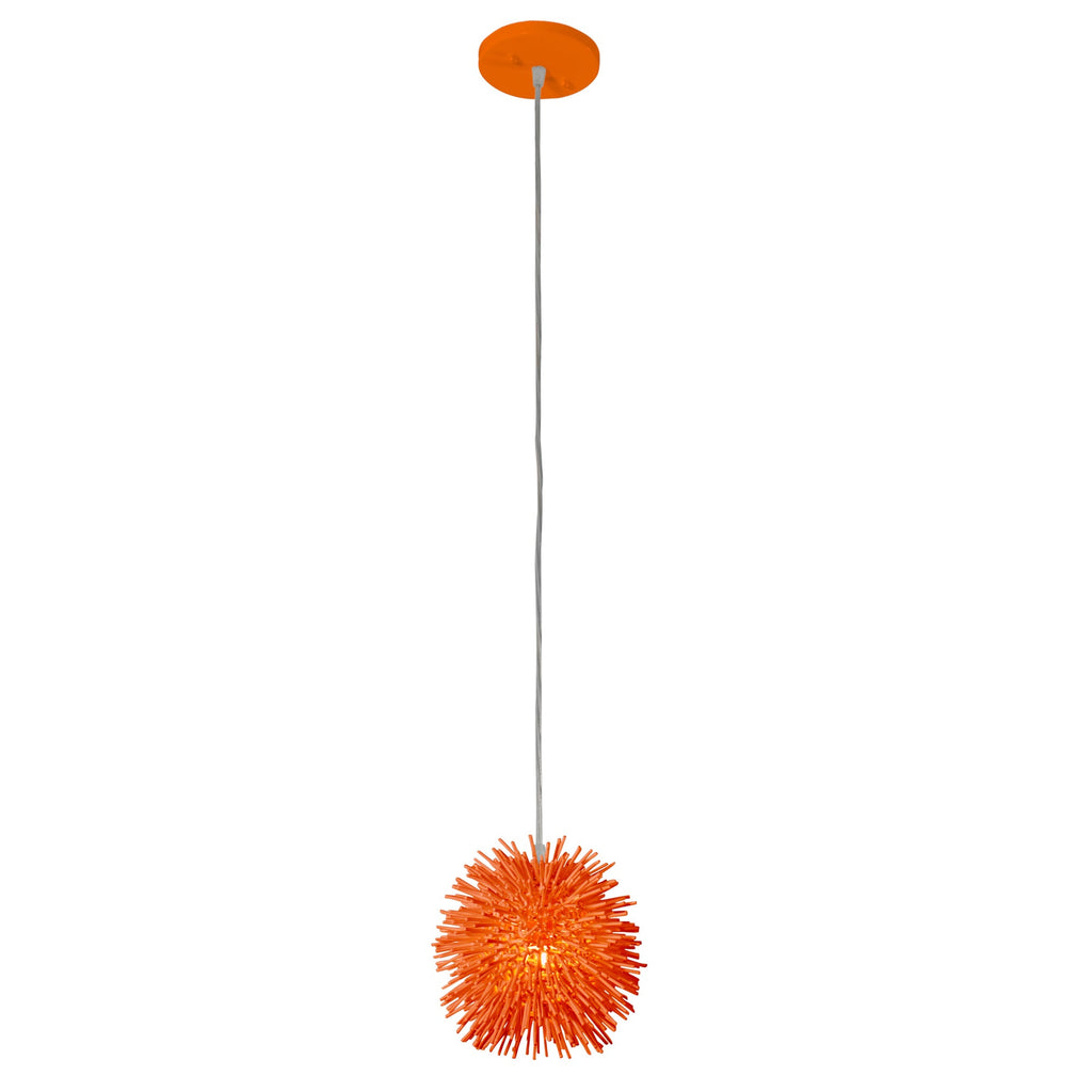 Urchin 1 Light Uber Mini Pendant - Electric Pumpkin