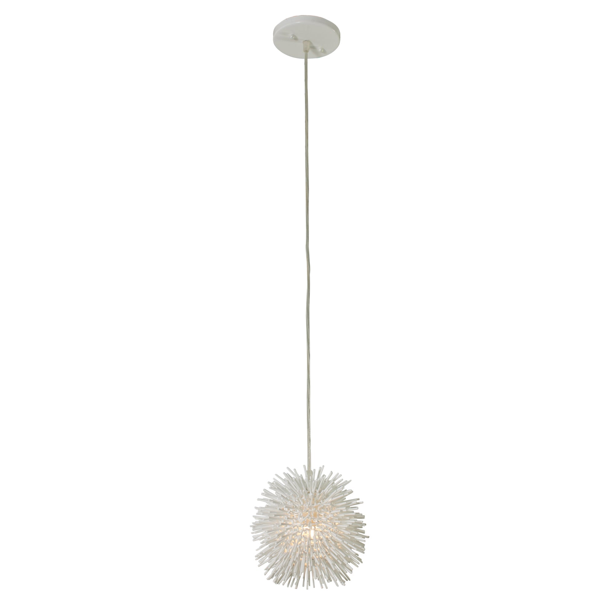 Urchin 1 Light Uber Mini Pendant - White
