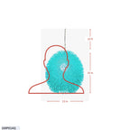 Urchin 1 Light Pendant - Aqua Velvet