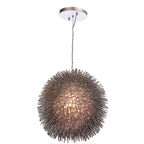 Urchin 1 Light Pendant - Painted Chrome