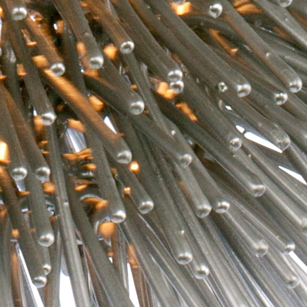 Urchin 1 Light Pendant - Painted Chrome