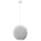Urchin 1 Light Pendant - White