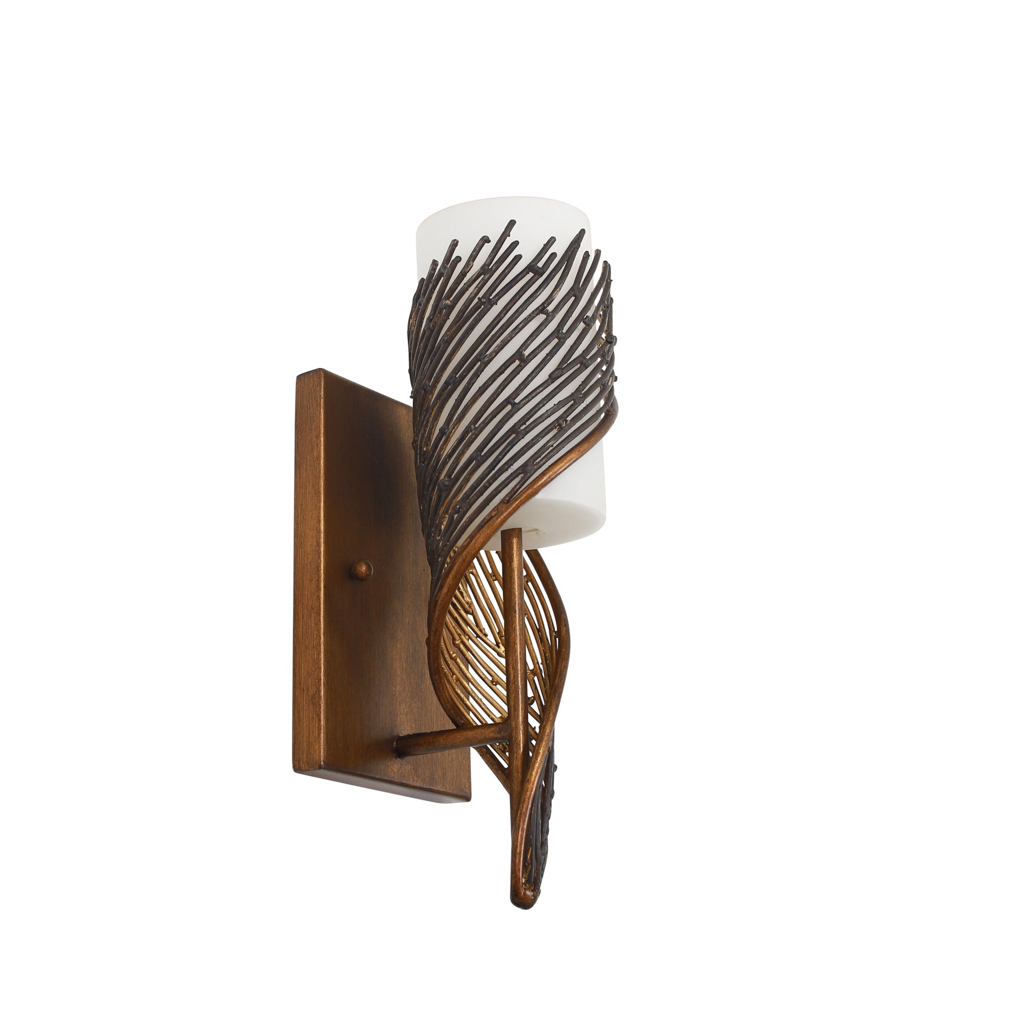 Flow 1 Light Left Sconce - Hammered Ore