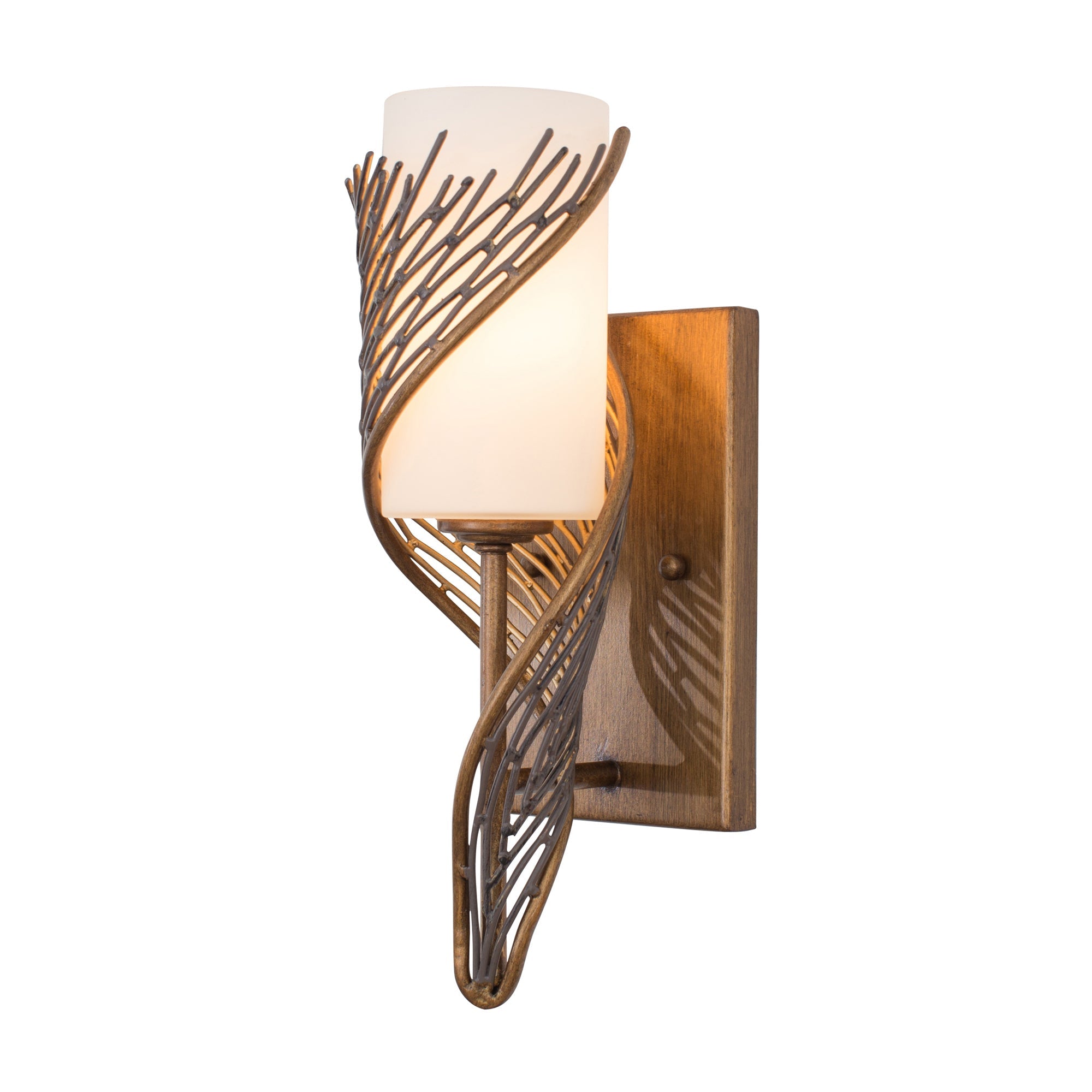 Flow 1 Light Left Sconce - Hammered Ore
