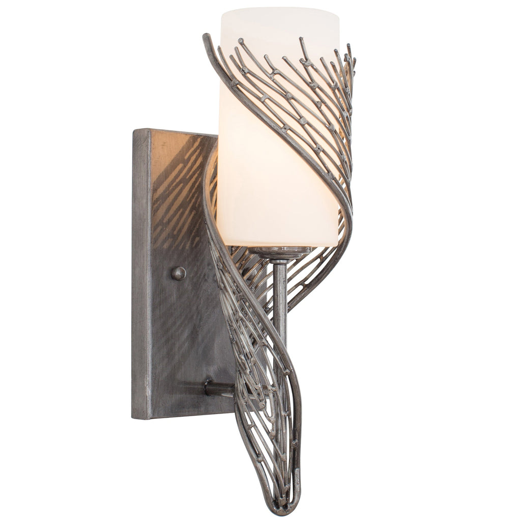 Flow 1 Light Right Sconce - Steel