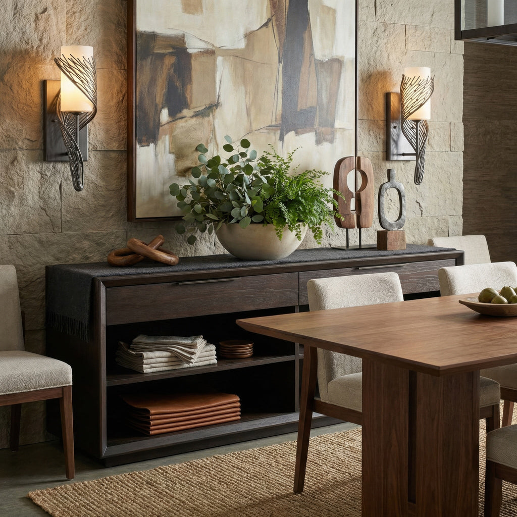 Flow 1 Light Left Sconce - Steel