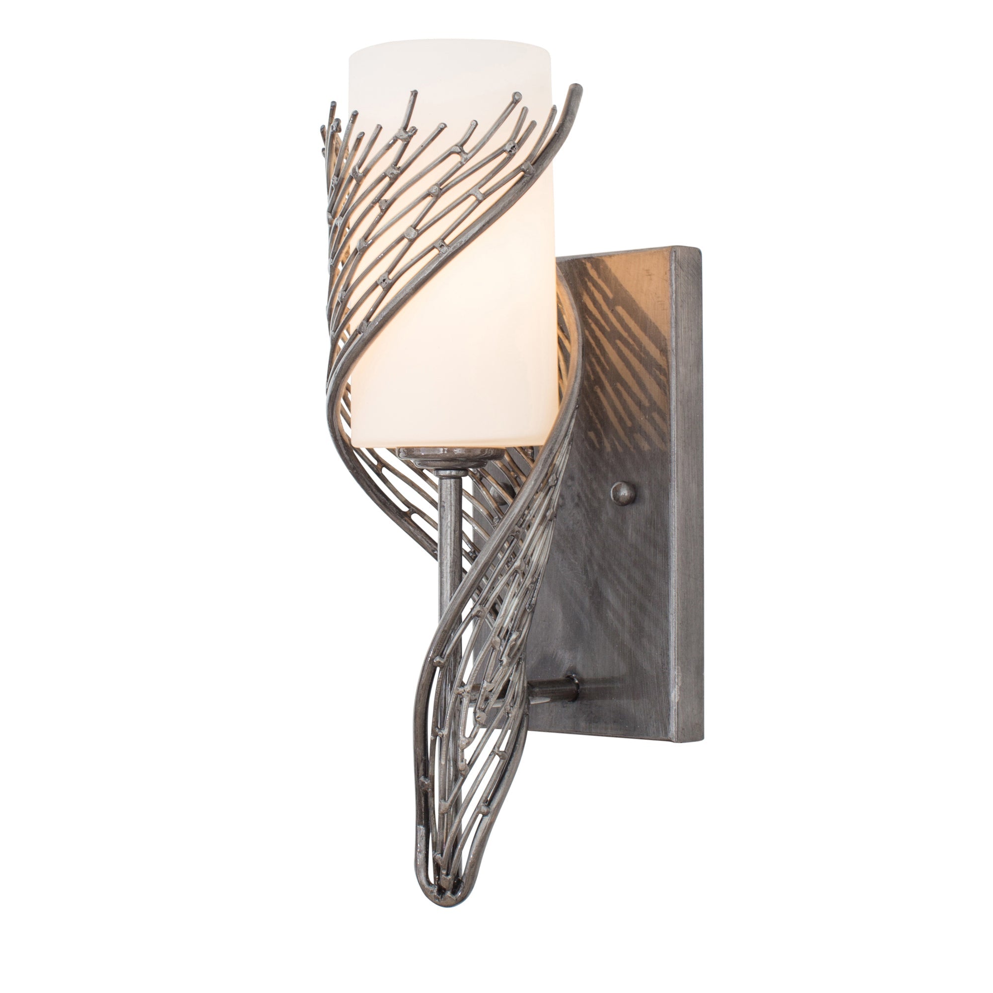 Flow 1 Light Left Sconce - Steel