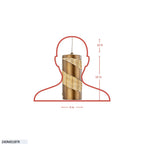 Flow 1 Light Cylinder Mini Pendant - Baguette/Natural Rattan