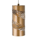 Flow 1 Light Cylinder Mini Pendant - Hammered Ore
