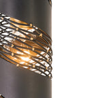 Flow 1 Light Cylinder Mini Pendant - Matte Black/French Gold