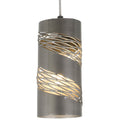 Flow 1 Light Cylinder Mini Pendant - Steel