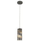 Flow 1 Light Cylinder Mini Pendant - Steel