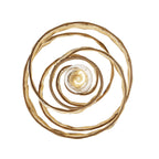 Flow 1 Light Twist Pendant - Baguette/Natural Rattan