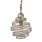 Flow 1 Light Twist Mini Pendant - Hammered Ore