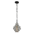 Flow 1 Light Twist Mini Pendant - Matte Black/French Gold