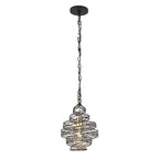 Flow 1 Light Twist Mini Pendant - Matte Black/French Gold