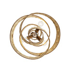 Flow 3 Light Twist Pendant - Baguette/Natural Rattan