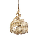Flow 3 Light Twist Pendant - Baguette/Natural Rattan
