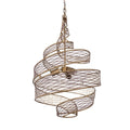 Flow 3 Light Twist Pendant - Hammered Ore