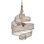 Flow 3 Light Twist Pendant - Hammered Ore