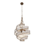 Flow 3 Light Twist Pendant - Hammered Ore