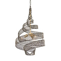 Flow 3 Light Twist Pendant - Matte Black/French Gold